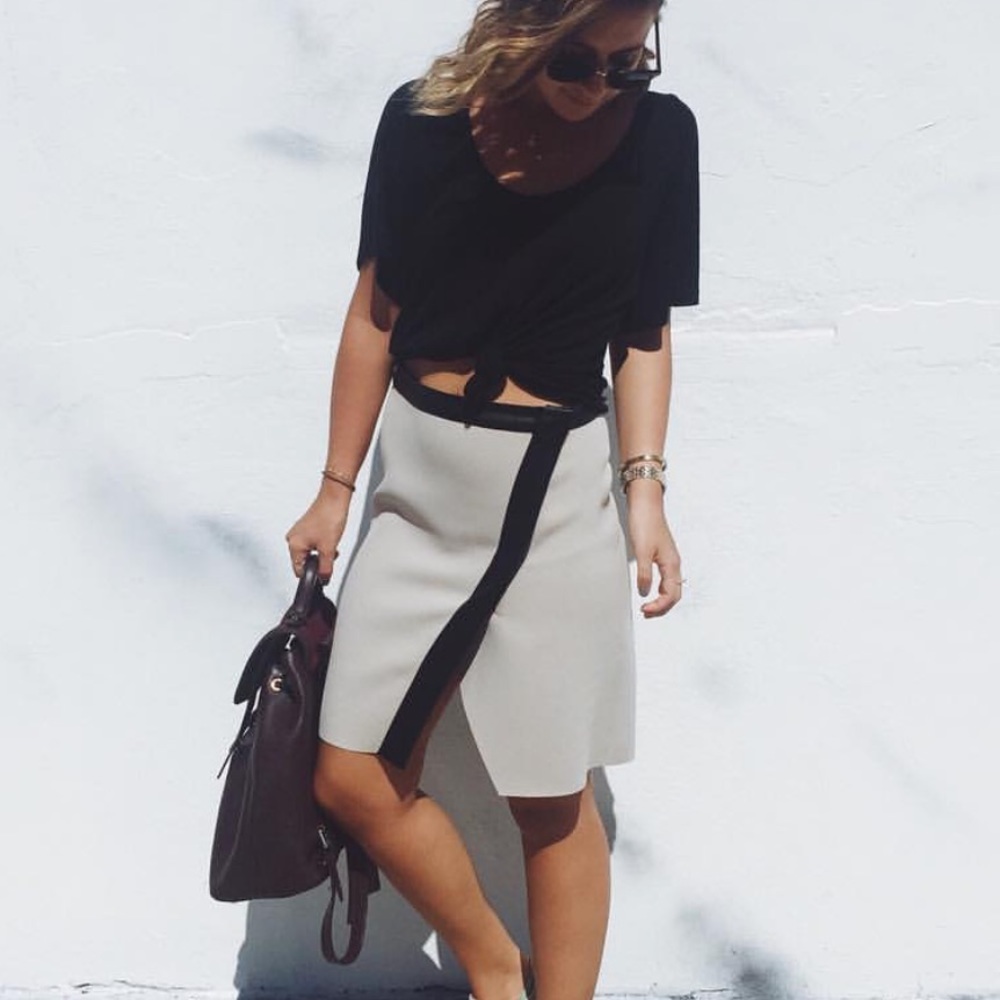 Black and Beige skirt